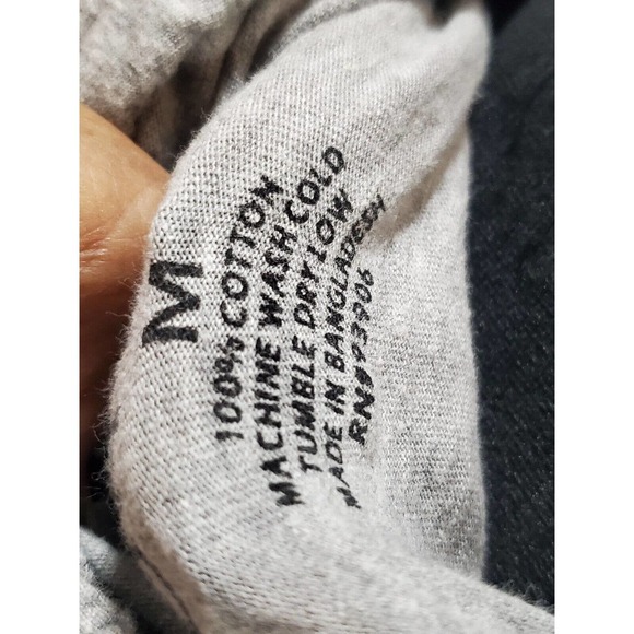 Onfire Womens Gray 100% Cotton Hooded Drawstring Long Sleeve Top Blouse Medium - Picture 13 of 14